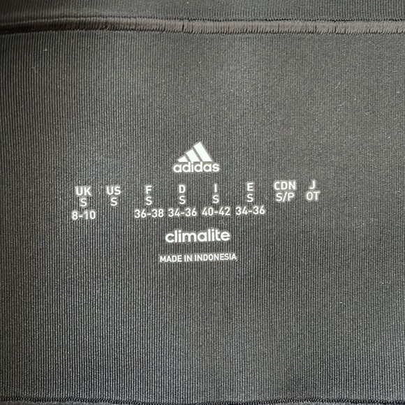 Faux Leather Adidas Fitness Leggings - S - Picture 2 of 2